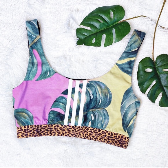 adidas Other - Adidas x FARM Tropical Polka Dot Sports Bra